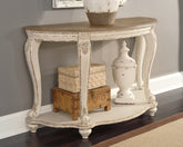 Coral Furniture - Ashley Furniture - Realyn Sofa Table - Sofa Table / White/Brown - T743-4