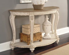 Coral Furniture - Ashley Furniture - Realyn Sofa Table - Sofa Table / White/Brown - T743-4