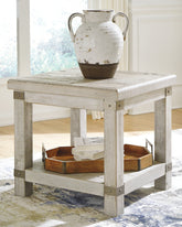 Coral Furniture - Ashley Furniture - Carynhurst End Table - Rectangular End Table / Whitewash - T929-3