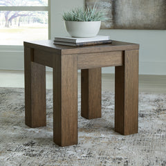Coral Furniture - Ashley Furniture - Rosswain End Table - Square End Table / Warm Brown - T763-2