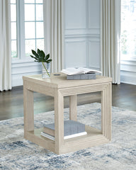 Coral Furniture - Ashley Furniture - Marxhart End Table - Square End Table / Bisque - T791-2