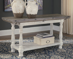Coral Furniture - Ashley Furniture - Havalance Sofa/Console Table - Flip Top Sofa Table / Gray/White - T814-4