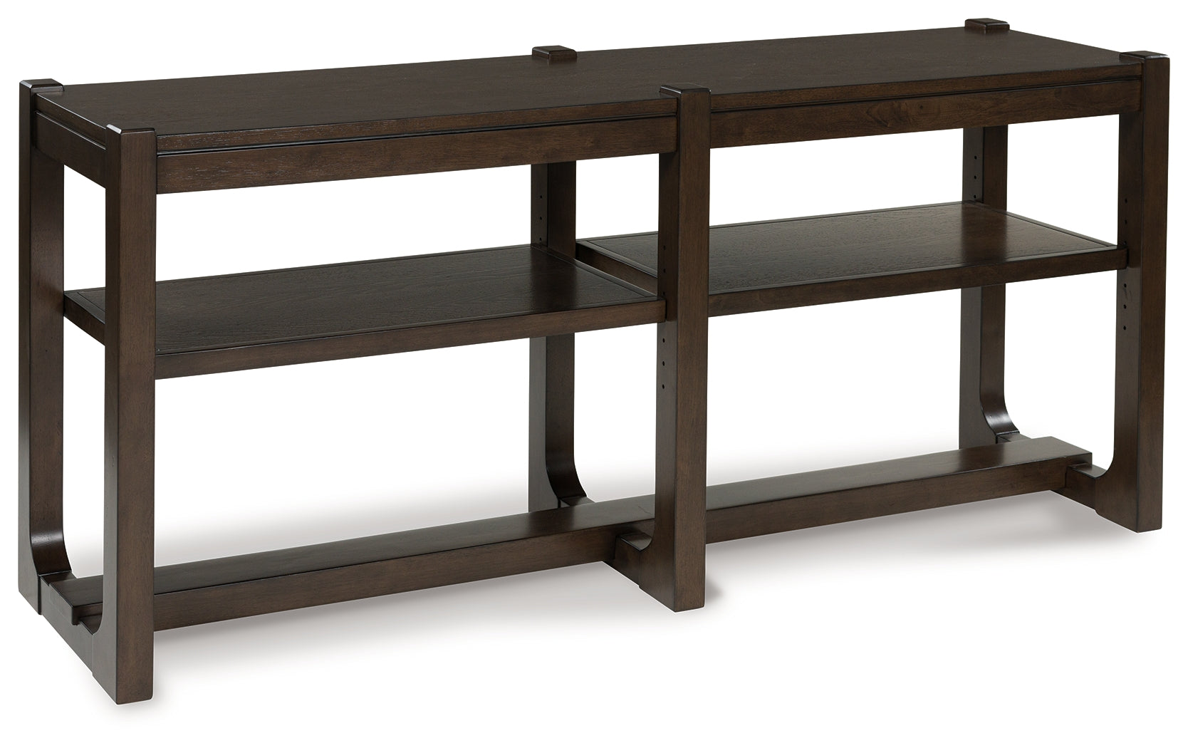 Coral Furniture - Ashley Furniture - Breckington Sofa Table - Sofa Table / Dark Brown - T856-4
