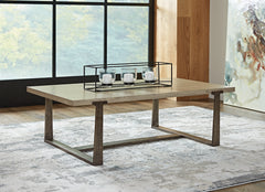 Coral Furniture - Ashley Furniture - Dalenville Coffee Table - Rectangular Cocktail Table / Gray - T965-1