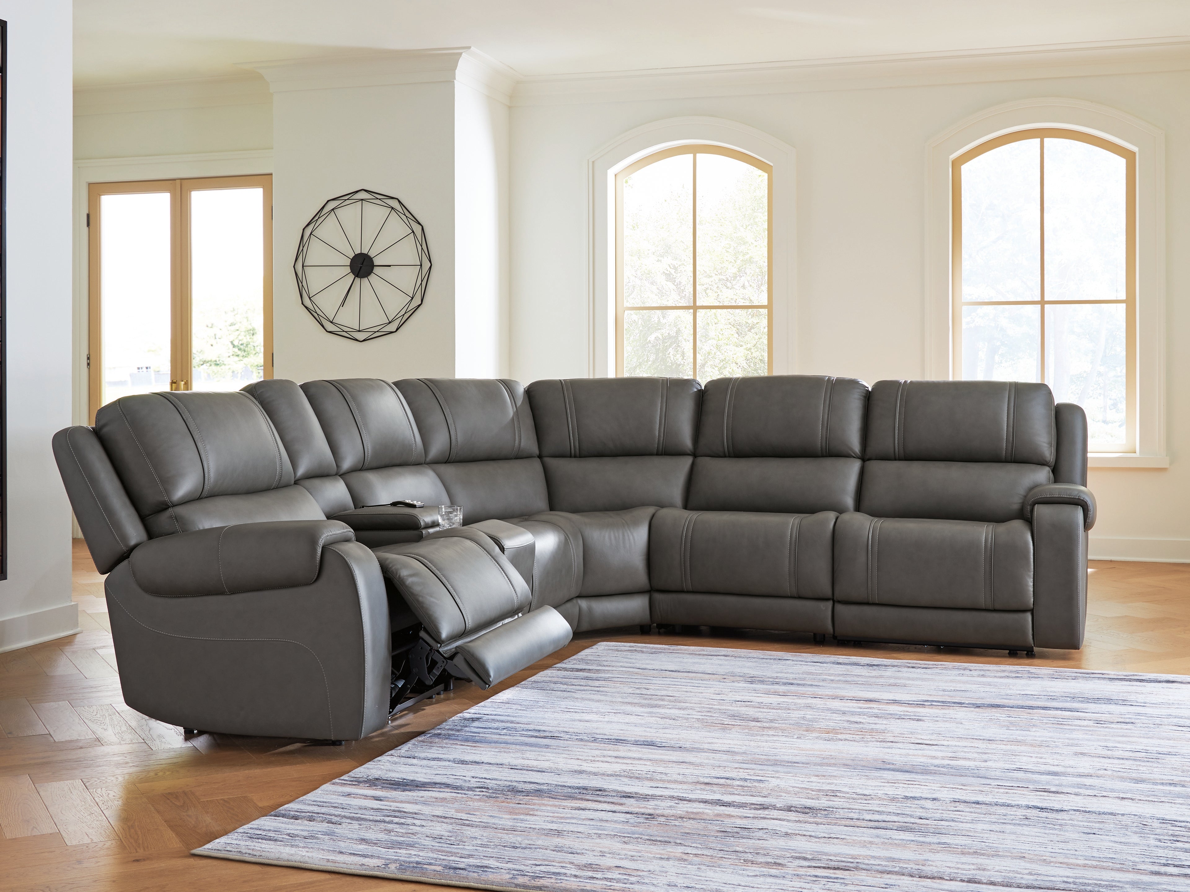 Coral Furniture - Ashley Furniture - 5Z - Pittson Sectional - 6-Piece Power Reclining Sectional - PCU12600S5