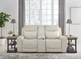 Coral Furniture - Ashley Furniture - Mindanao Living Room - PWR Recliner/ADJ Headrest / Coconut - U5950513