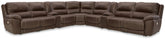 Coral Furniture - Ashley Furniture - Dunleith 9-piece Power Reclining Sectional - 9-piece Power Reclining Sectional / Chocolate - U71604S10
