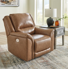 Coral Furniture - Ashley Furniture - Trasimeno Living Room - 2 Seat PWR REC Sofa ADJ HDREST / Caramel - U8281547