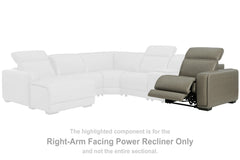 Coral Furniture - Ashley Furniture - Correze Sectional - 3-Piece Power Reclining Sectional with Chaise / Gray - U94202S11