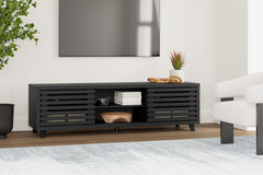 Coral Furniture - Ashley Furniture - Danziar TV Stand - 72" / Black - W1013-68