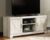 Coral Furniture - Ashley Furniture - Bellaby TV Stand - 63" / Whitewash - W331-68