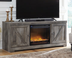 Coral Furniture - Ashley Furniture - Wynnlow 63" TV Stand with Electric Fireplace - 63" TV Stand with Electric Fireplace / Gray - W440W4