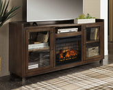 Coral Furniture - Ashley Furniture - Starmore 70" TV Stand with Electric Fireplace - 70" TV Stand with Electric Fireplace / Brown - W633W5