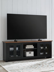 Coral Furniture - Ashley Furniture - Wildenauer 76" TV Stand - 76" / Brown/Black - W664-68