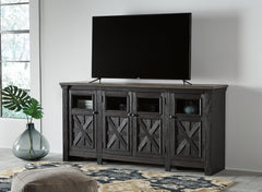 Coral Furniture - Ashley Furniture - Tyler Creek 74" TV Stand - 74" / Black/Gray - W736-68