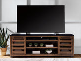 Coral Furniture - Ashley Furniture - Kallari 84" TV Stand - 84" / Warm Brown/Black - W737-78