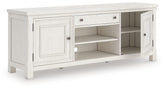 Coral Furniture - Ashley Furniture - Robbinsdale 72" TV Stand - 72" / Antique White - W742-68