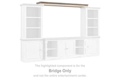Coral Furniture - Ashley Furniture - Havalance Entertainment Center - Bridge / Two-tone - W814-35