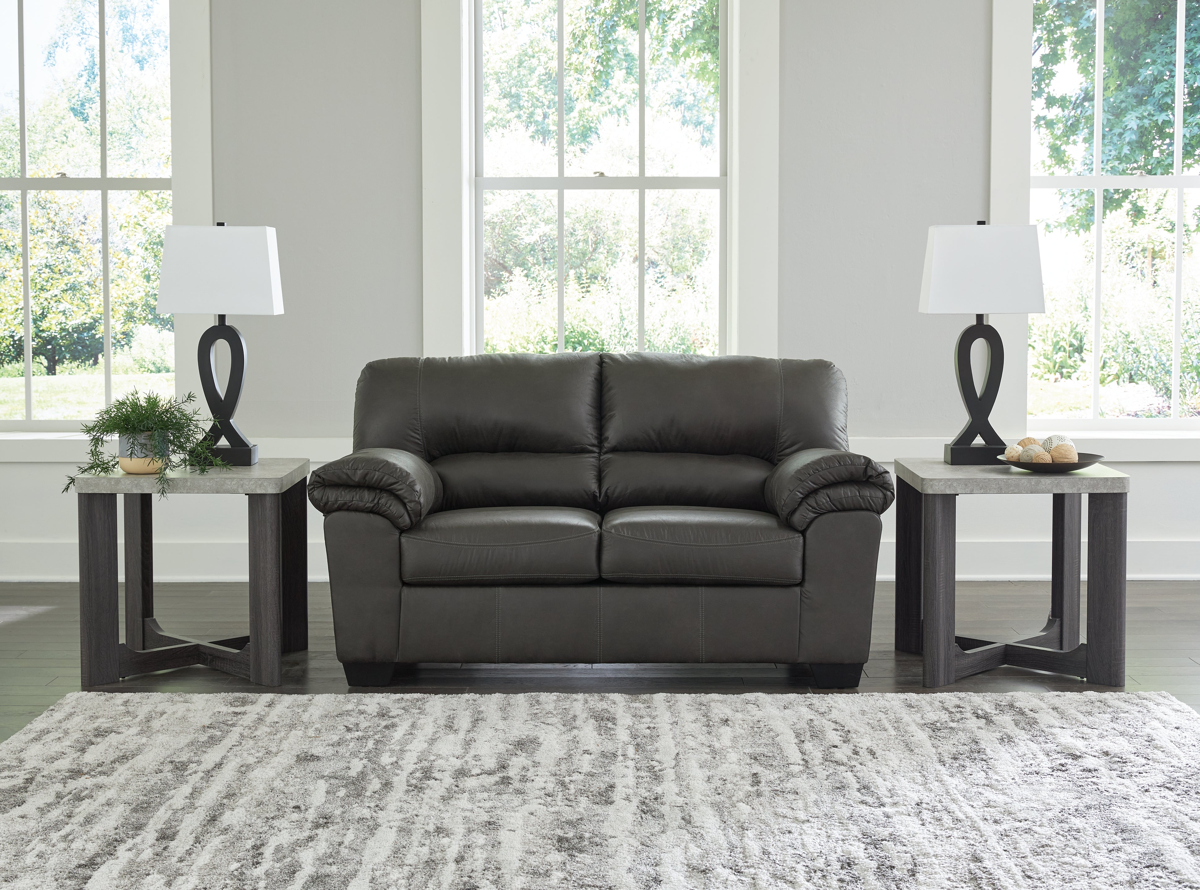 Coral Furniture - Ashley Furniture - Bladen Living Room - Loveseat / Slate - 1202135