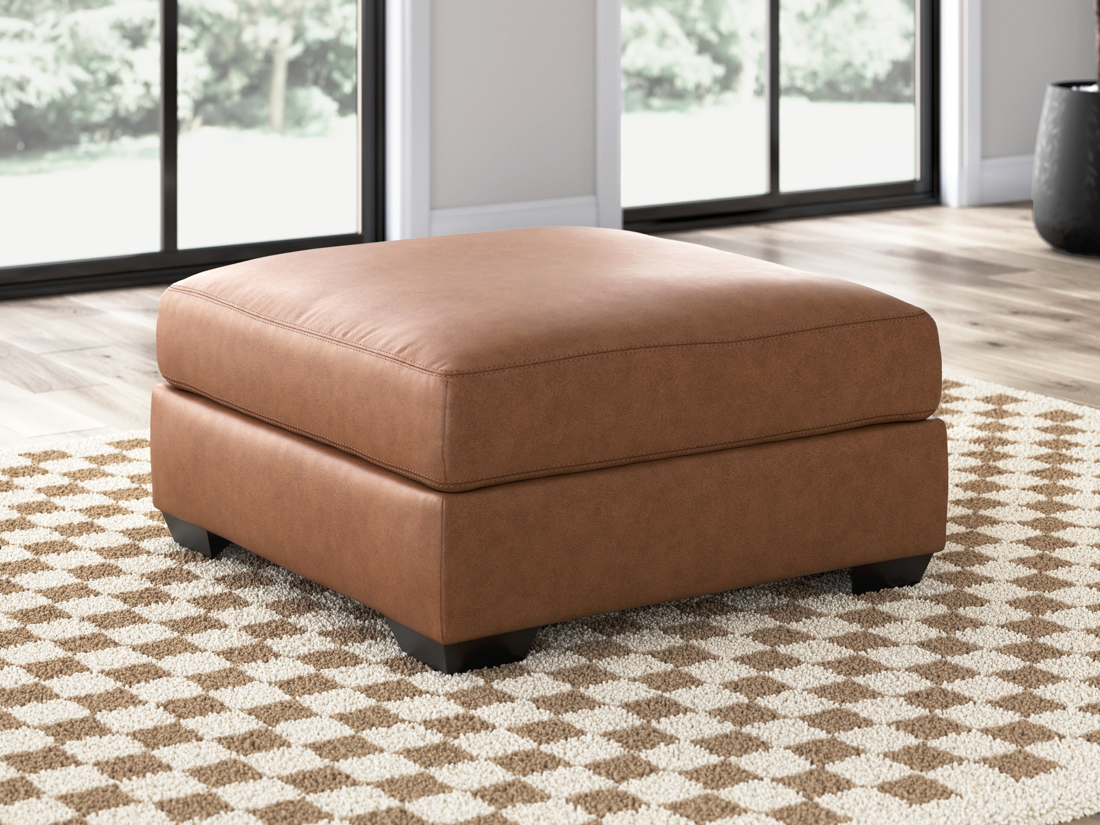 Coral Furniture - Ashley Furniture - WillowBend Living Room - Oversized Accent Ottoman / Caramel - PC2770408