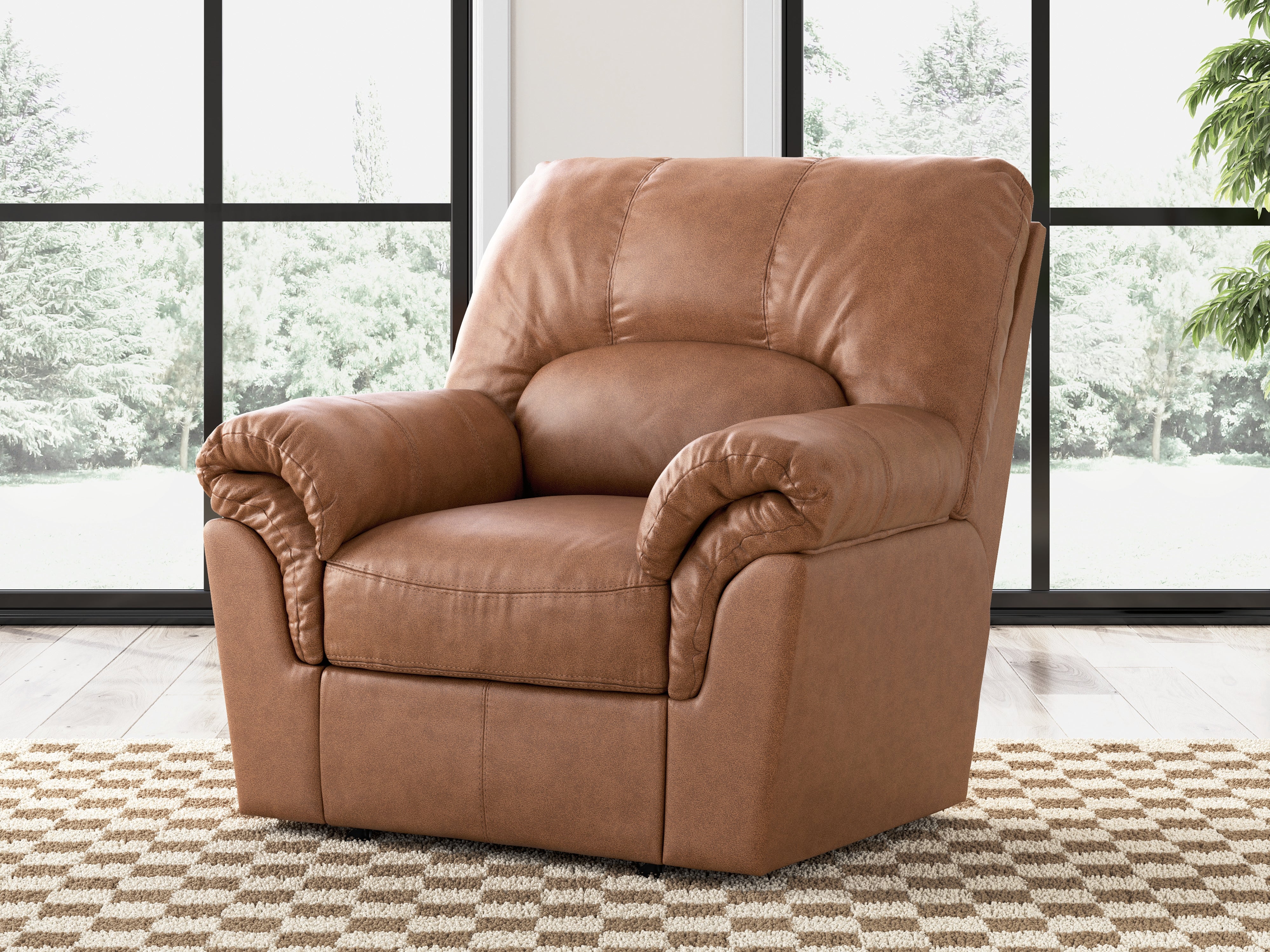Coral Furniture - Ashley Furniture - WillowBend Living Room - Rocker Recliner / Caramel - PC2770425
