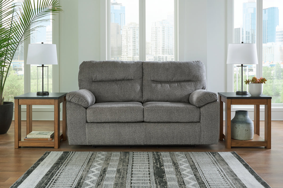 Coral Furniture - Ashley Furniture - Bindura Living Room - Glider Loveseat / Mineral - 3030578