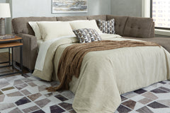 Coral Furniture - Ashley Furniture - Mahoney Sectional - RAF 2-Piece Sectional with Chaise / Chocolate - 31005S1