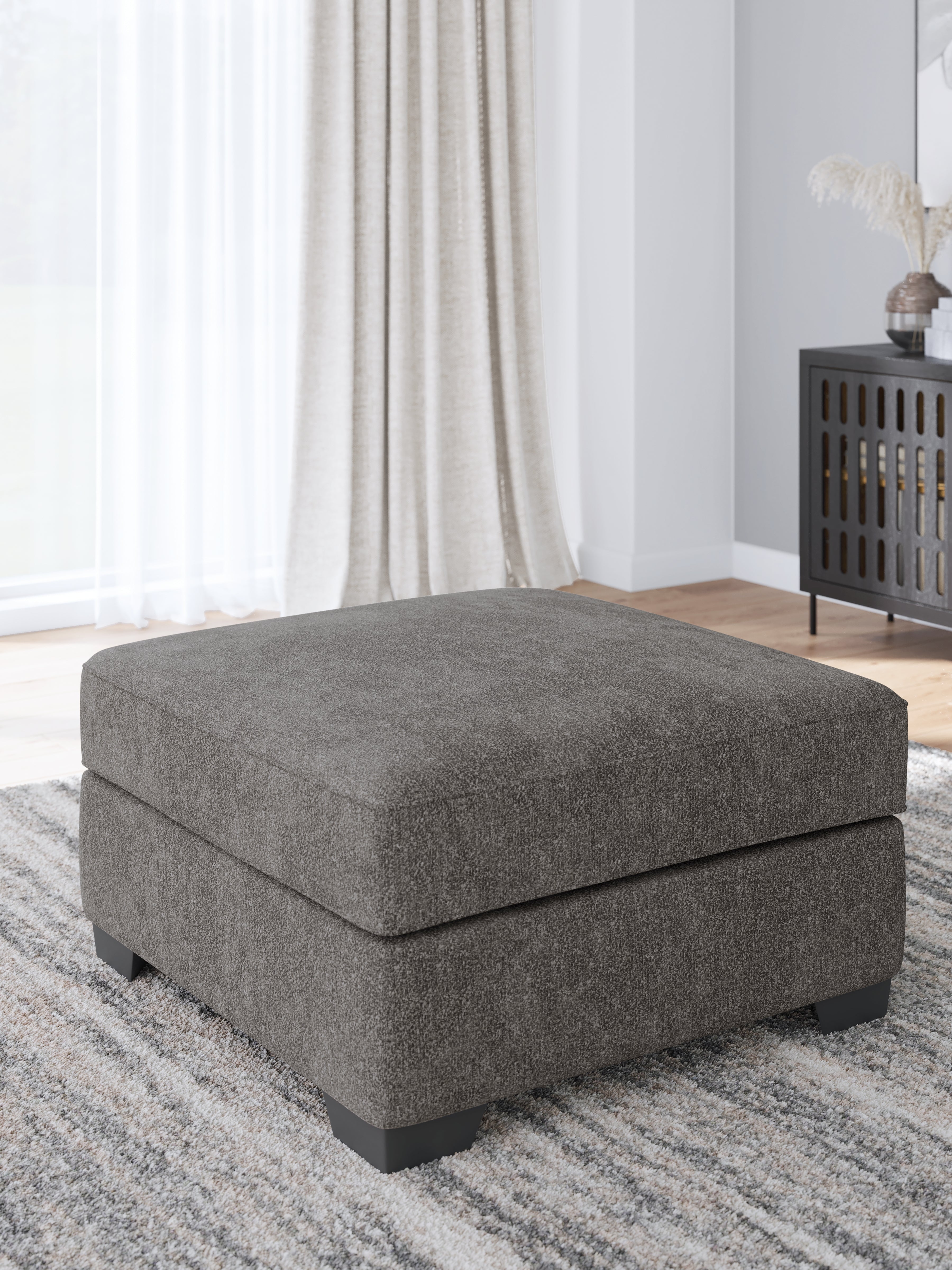 Coral Furniture - Ashley Furniture - Olten Living Room - Oversized Accent Ottoman / Graphite - 3130508