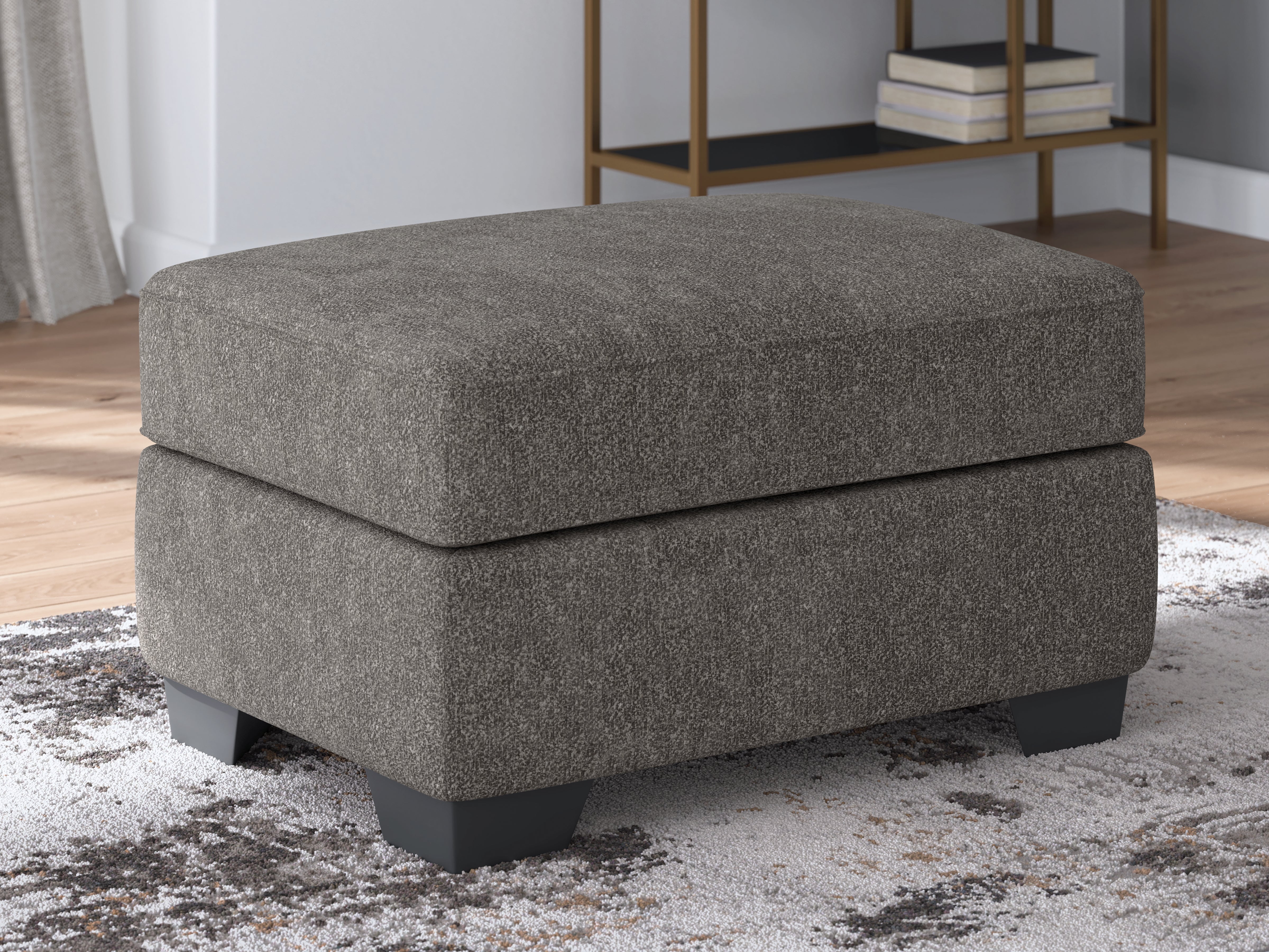 Coral Furniture - Ashley Furniture - Olten Living Room - Ottoman / Graphite - 3130514
