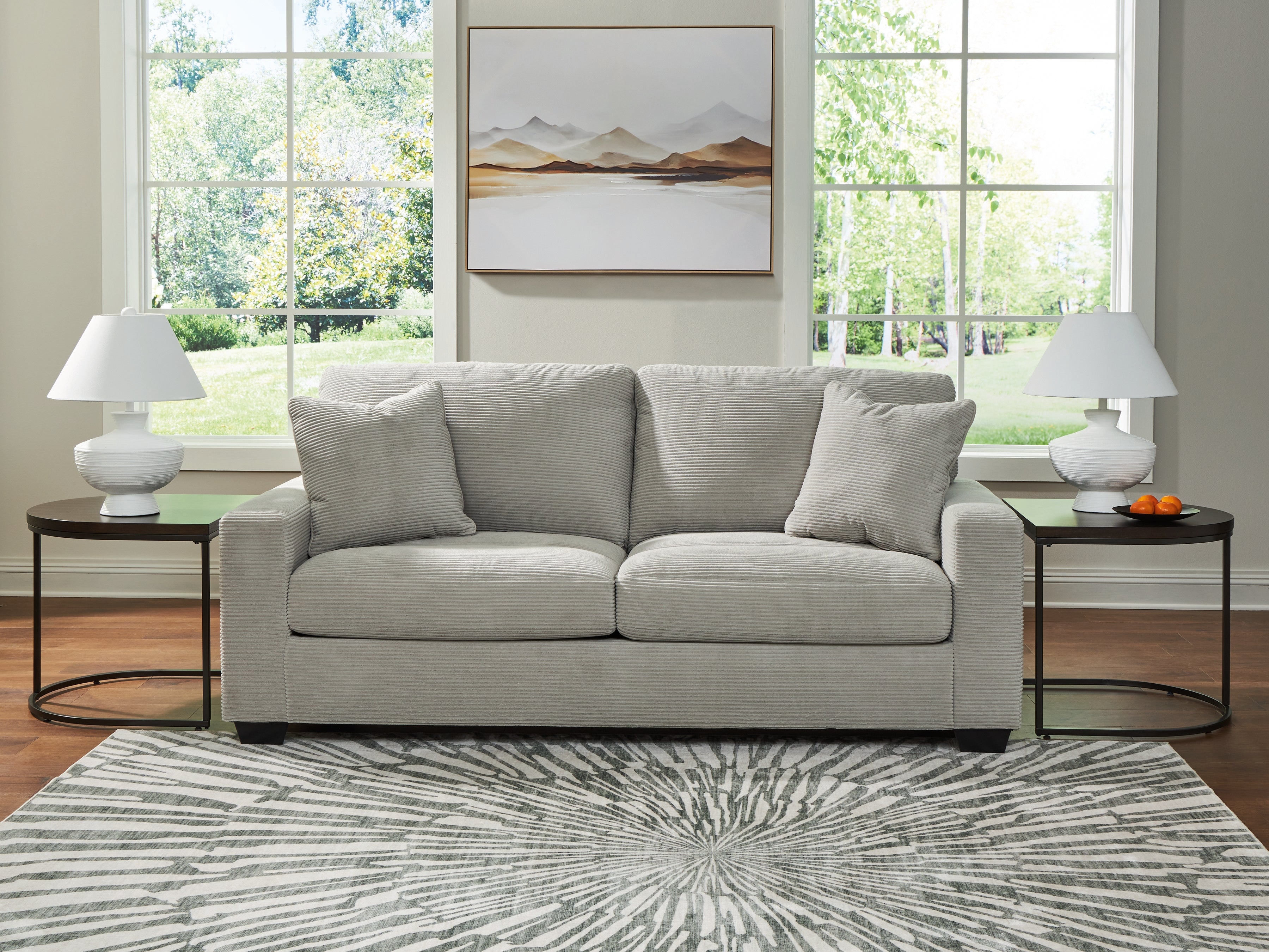 Coral Furniture - Ashley Furniture - Greenbriar Living Room - Sofa / Smoke - PC3200538
