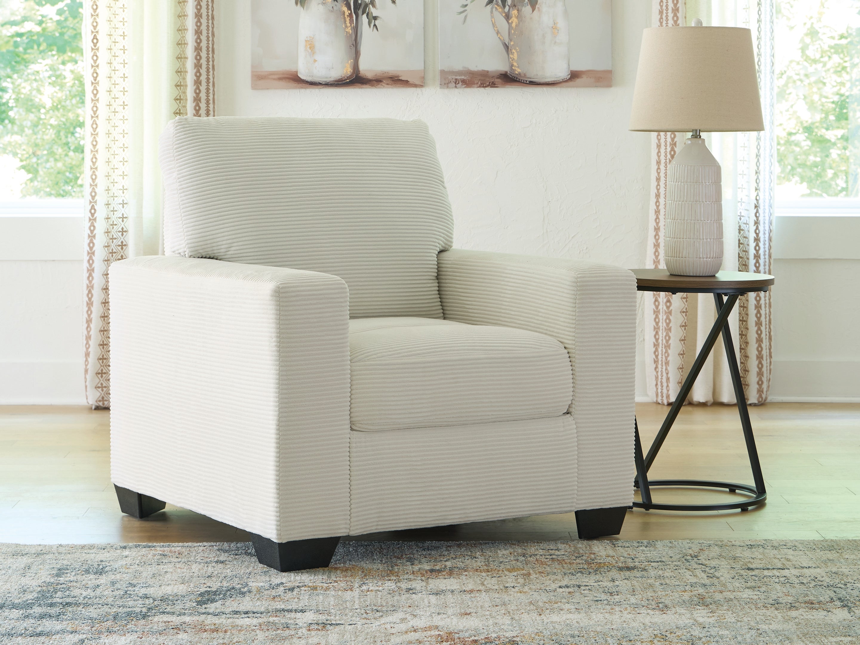 Coral Furniture - Ashley Furniture - Greenbriar Living Room - Chair / Ivory - PC3200620