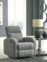 Coral Furniture - Ashley Furniture - Gauntlet Living Room - DBL Rec Loveseat w/Console / Sterling - PC4220494