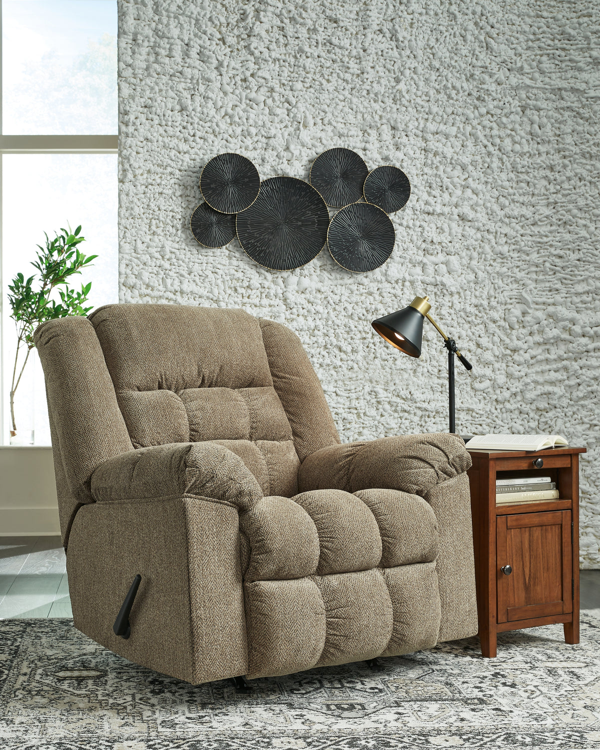 Coral Furniture - Ashley Furniture - Kegler Living Room - Rocker Recliner / Briar - 4450525