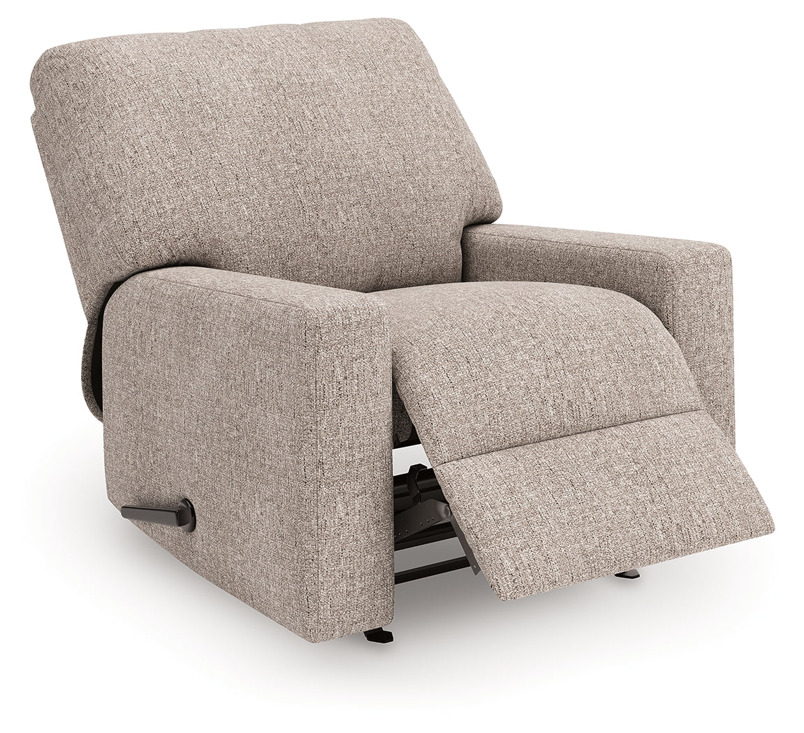 Coral Furniture - Ashley Furniture - Newellen Living Room - Rocker Recliner / Hemp - 4840425