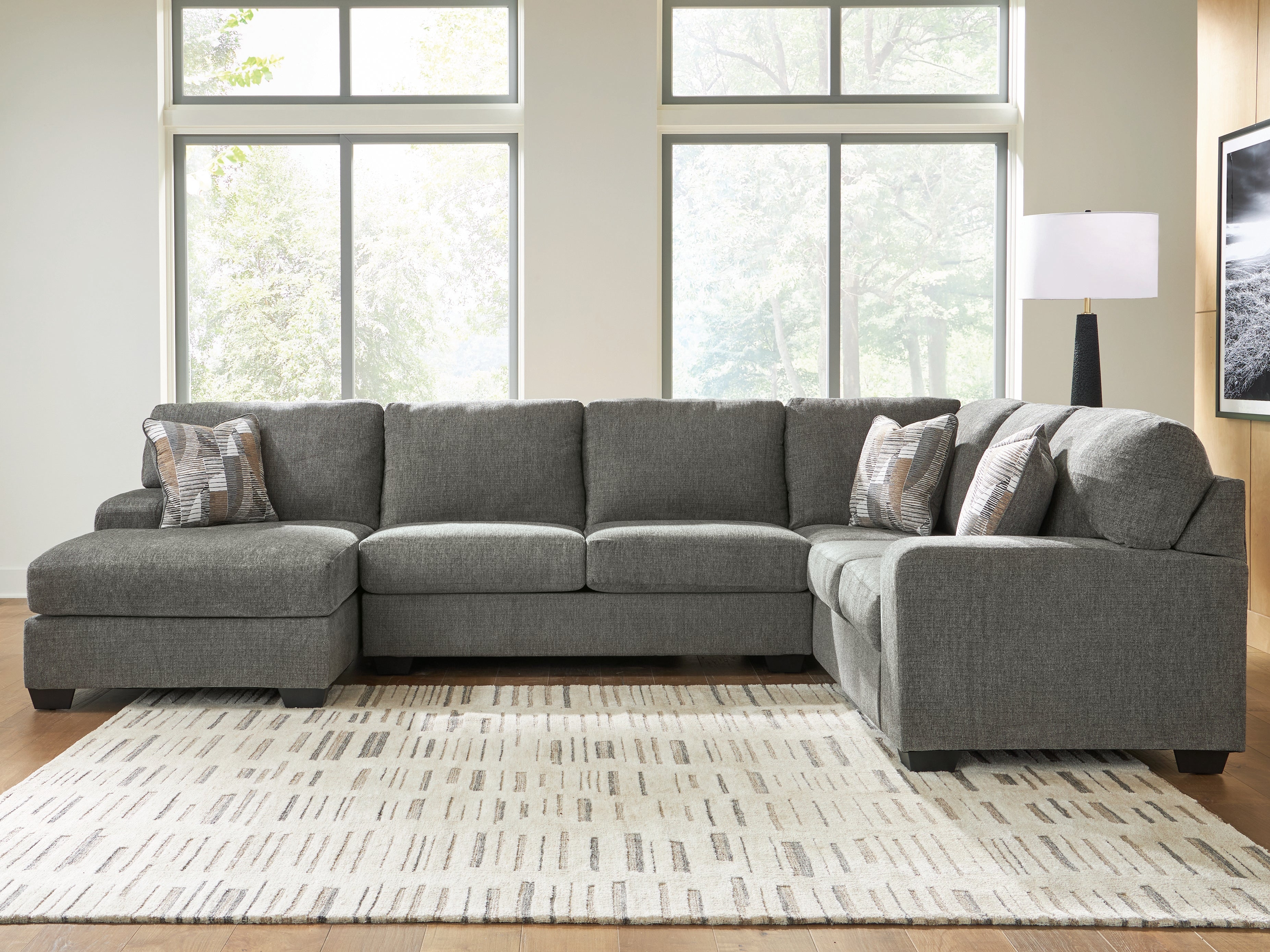 Coral Furniture - Ashley Furniture - Clarington Sectional - RAF 3-Piece Sectional with Chaise - PC48405S1