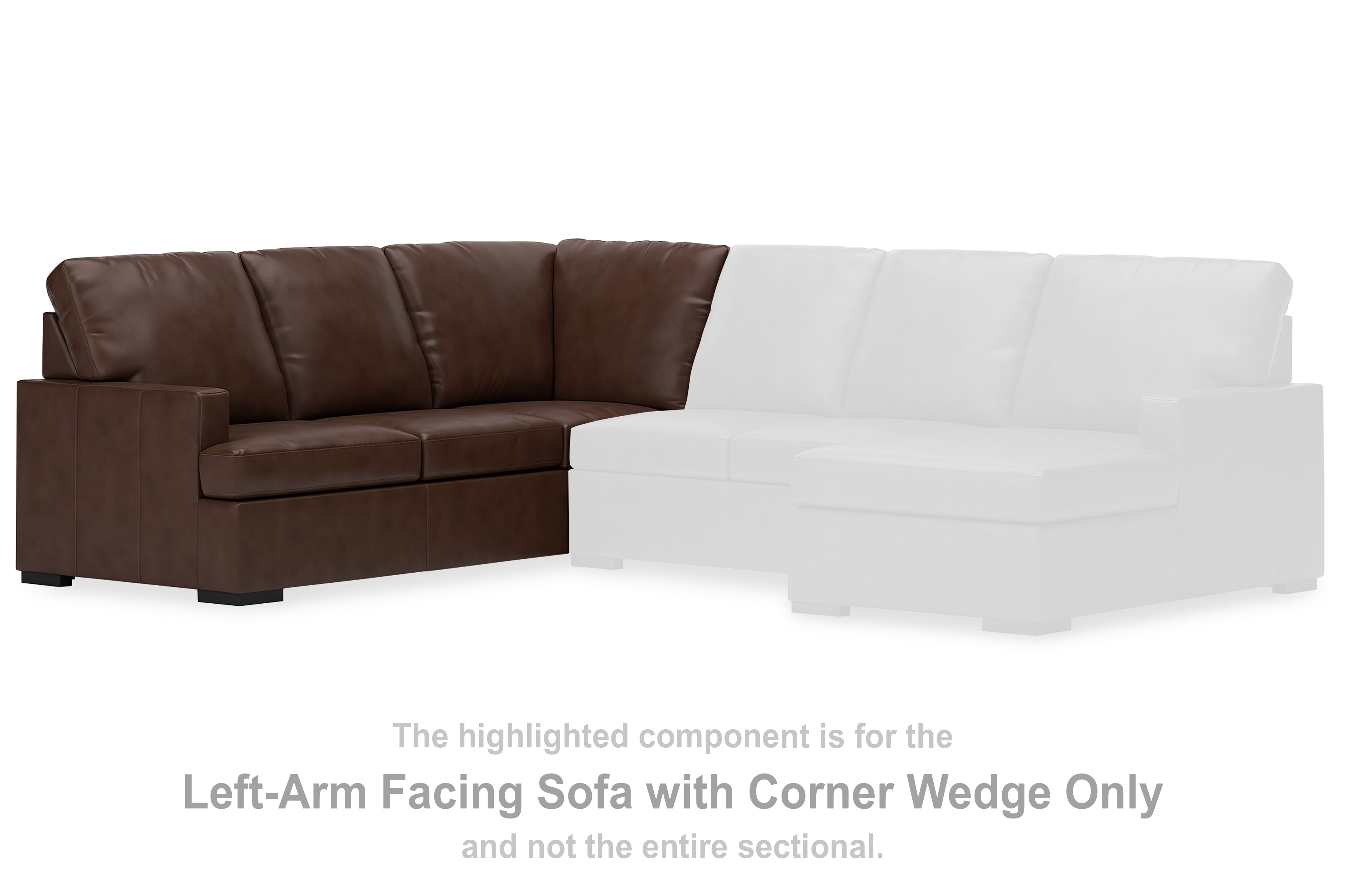 Coral Furniture - Ashley Furniture - McDowlan Sectional - LAF Sofa w/Corner Wedge / Coffee - PC4850448