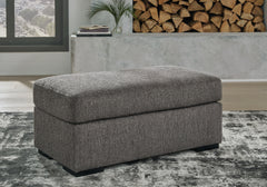 Coral Furniture - Ashley Furniture - Gardiner Living Room - Ottoman / Pewter - 5240414