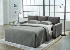 Coral Furniture - Ashley Furniture - Rannis Living Room - Twin Sofa Sleeper / Pewter - 5360237