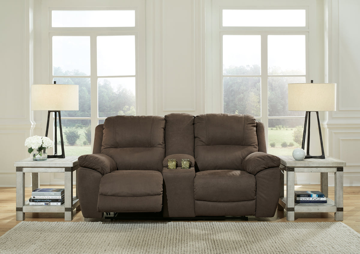 Coral Furniture - Ashley Furniture - Next-Gen Gaucho Living Room - Reclining Power Sofa / Putty - 5420387