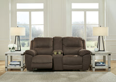 Coral Furniture - Ashley Furniture - Next-Gen Gaucho Living Room - Reclining Power Sofa / Putty - 5420387