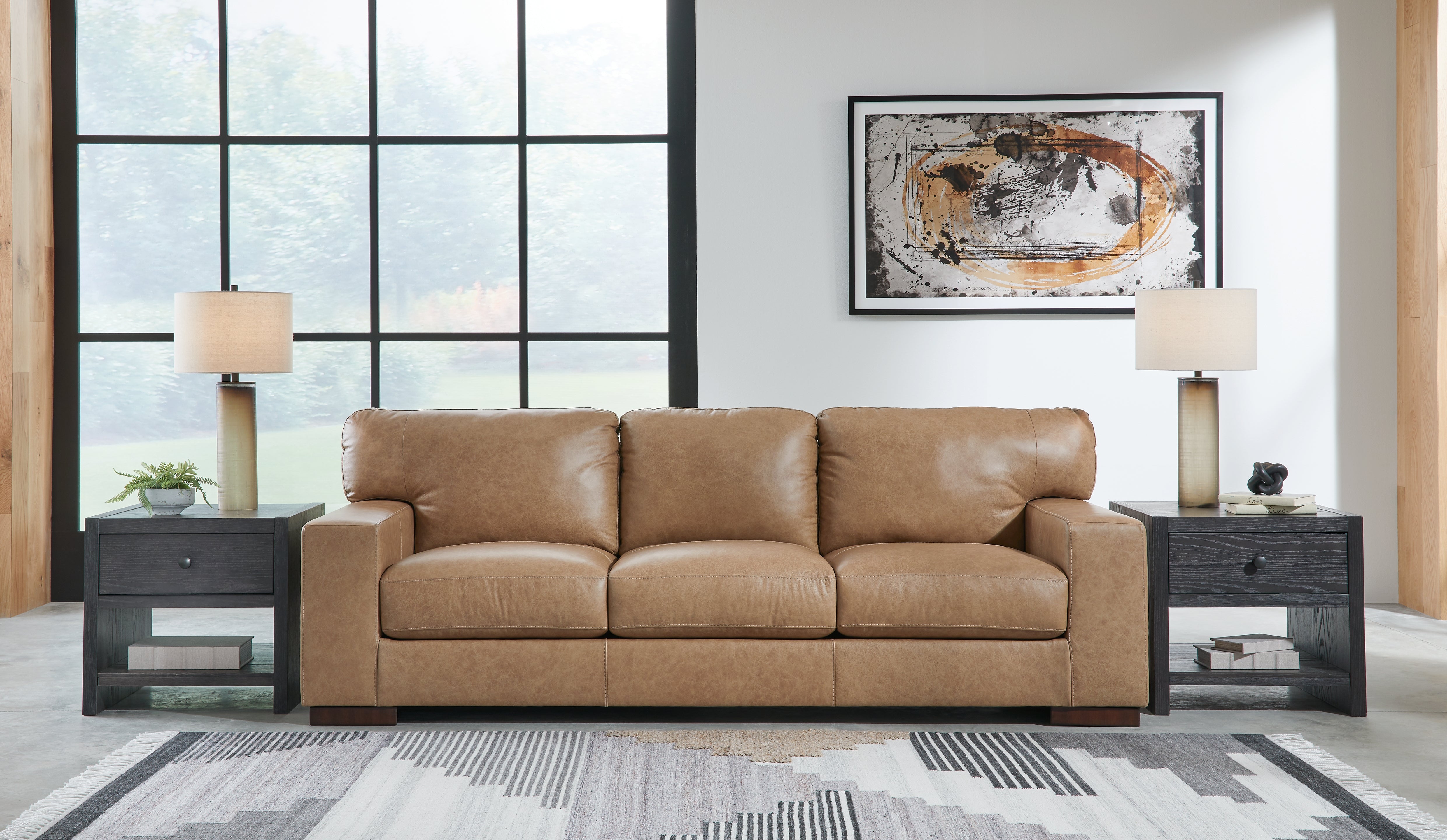 Coral Furniture - Ashley Furniture - Lombardia Living Room - Sofa / Tumbleweed - 5730238