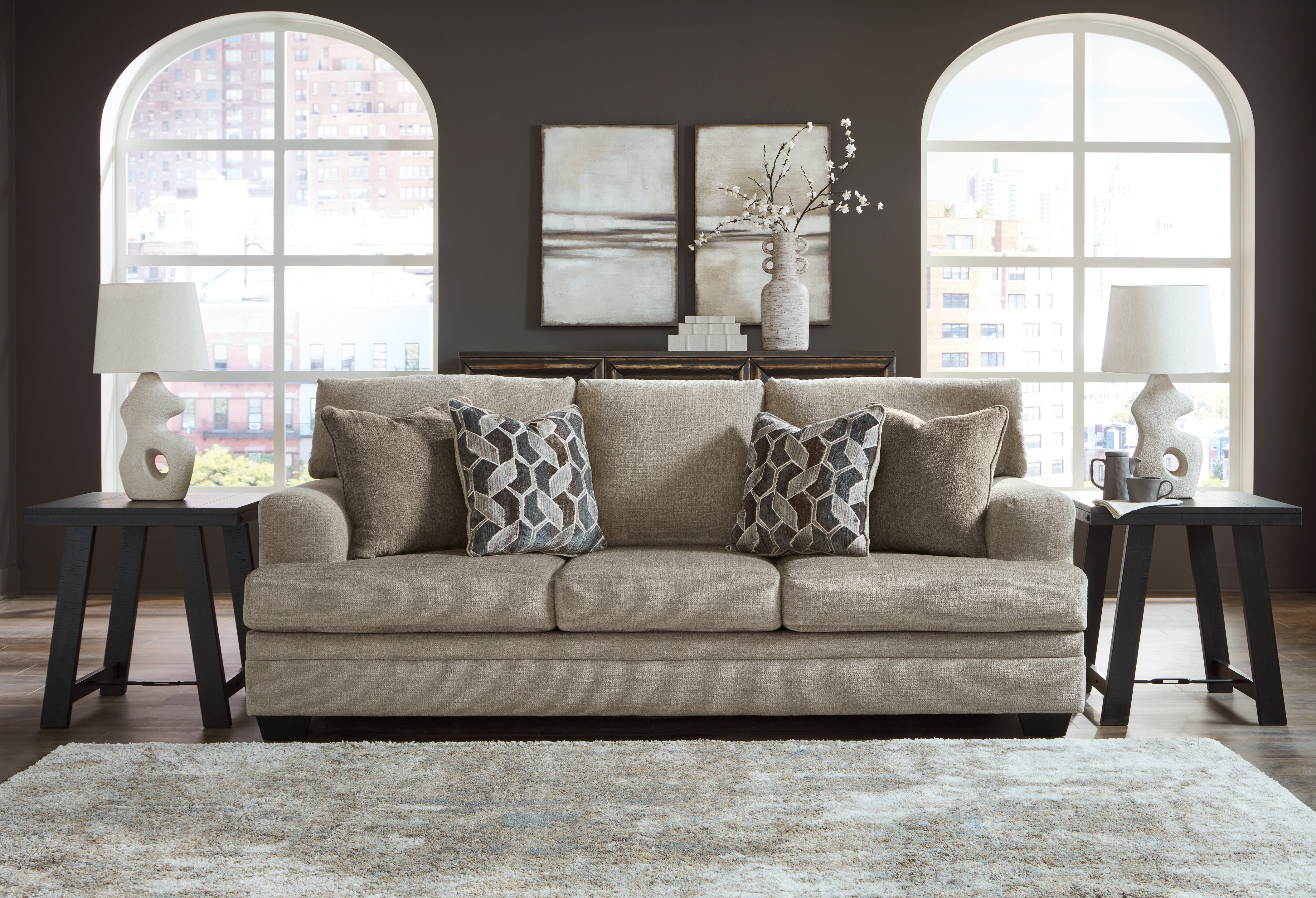 Coral Furniture - Ashley Furniture - Stonemeade Living Room - Sofa / Taupe - 5950438