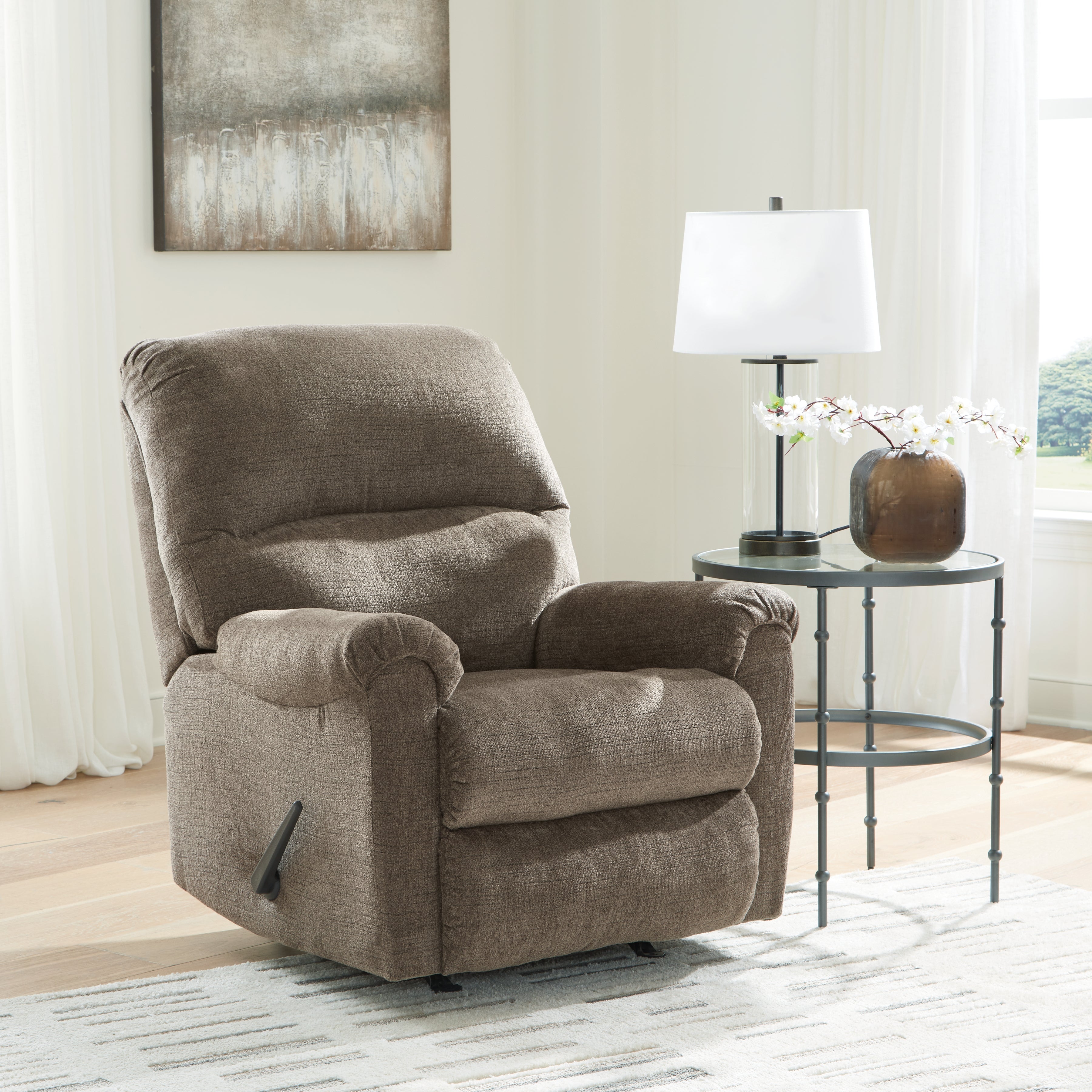 Coral Furniture - Ashley Furniture - Stonemeade Living Room - Rocker Recliner / Nutmeg - 5950525
