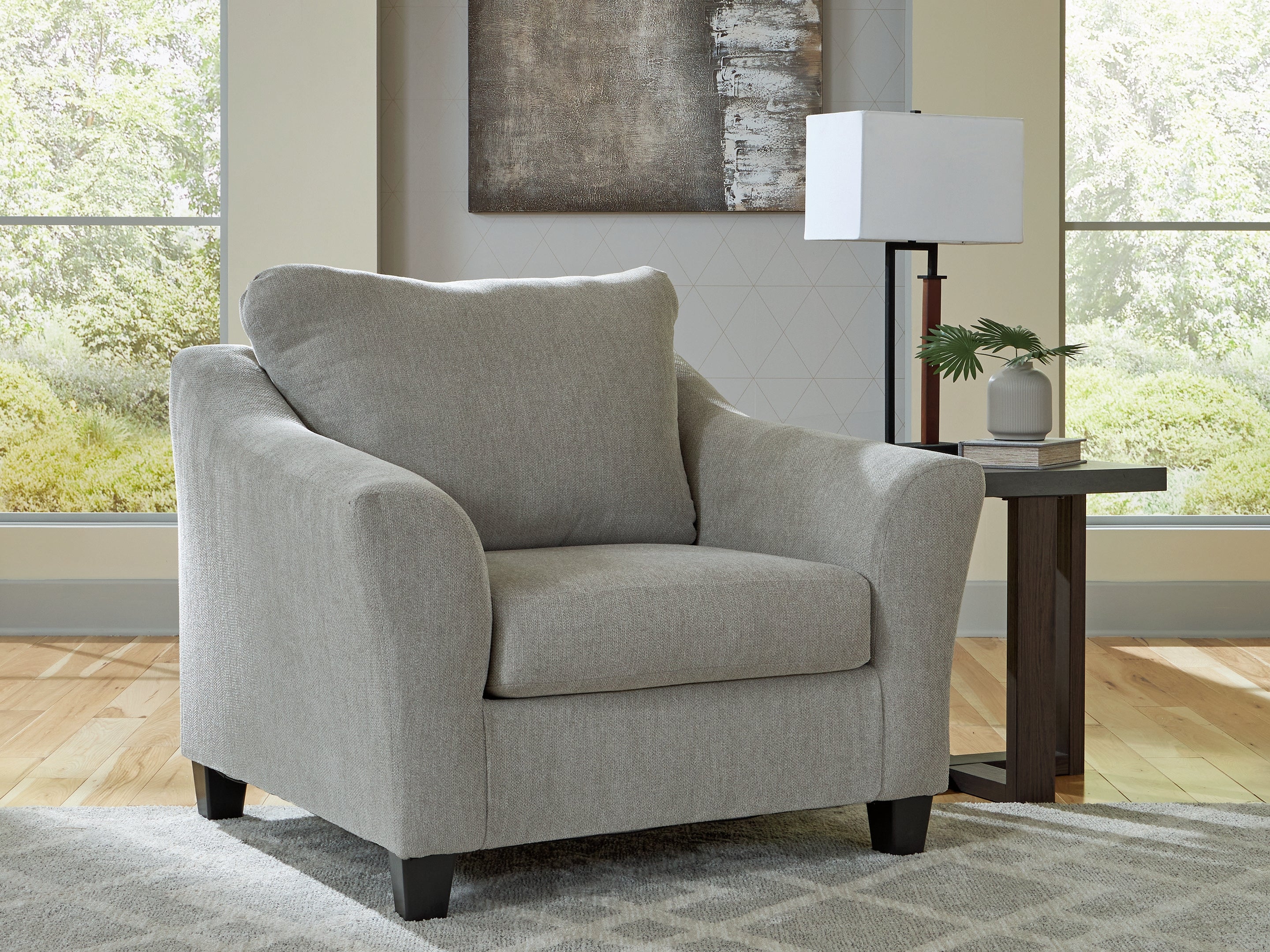 Coral Furniture - Ashley Furniture - Willarae Living Room - Chair and a Half / Taupe - 5980323