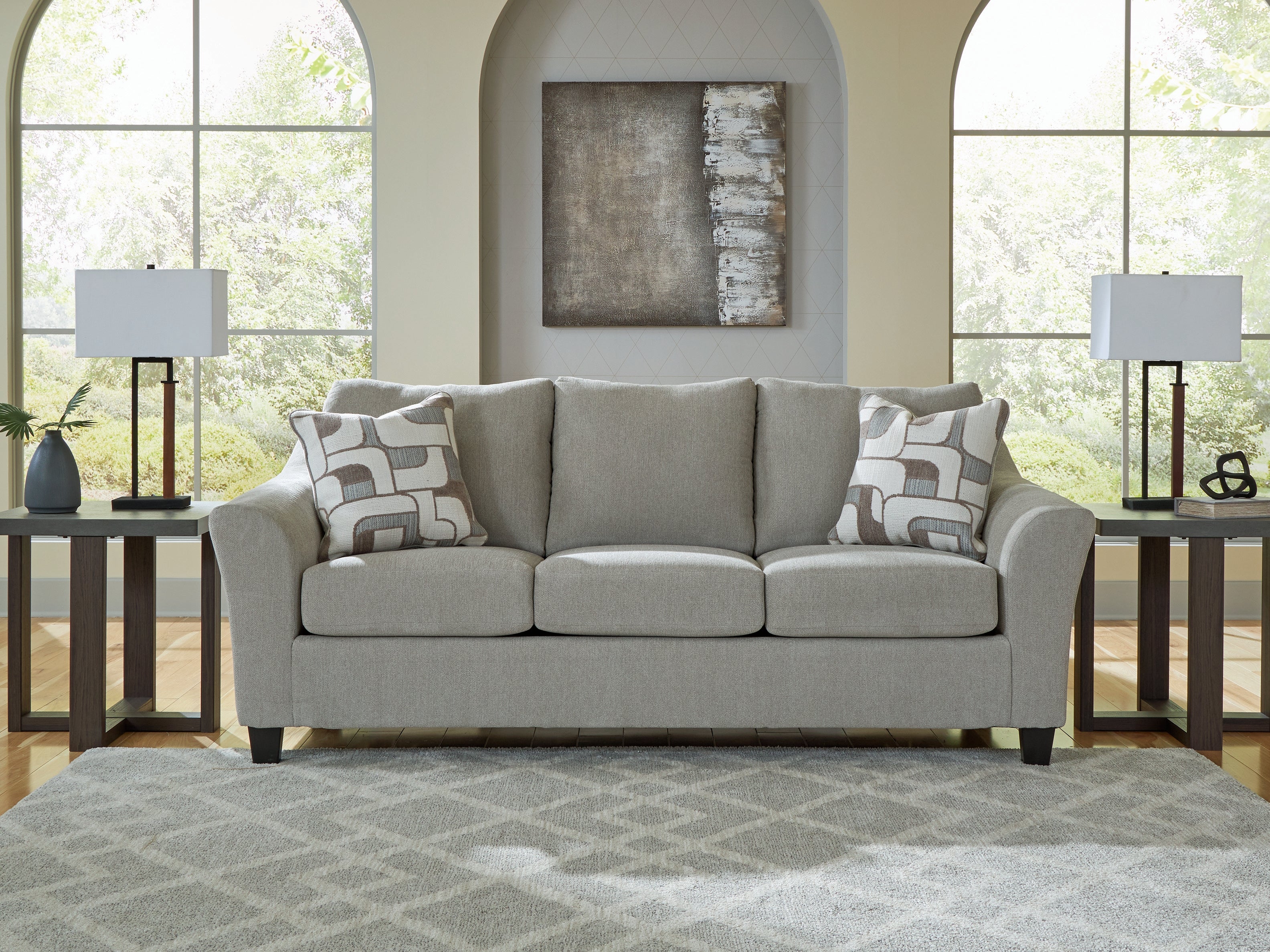 Coral Furniture - Ashley Furniture - Willarae Living Room - Sofa / Taupe - 5980338