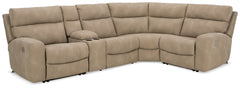 Coral Furniture - Ashley Furniture - Next-Gen DuraPella Sectional - 2-Piece Power Reclining Sectional Loveseat / Slate - 61003S1