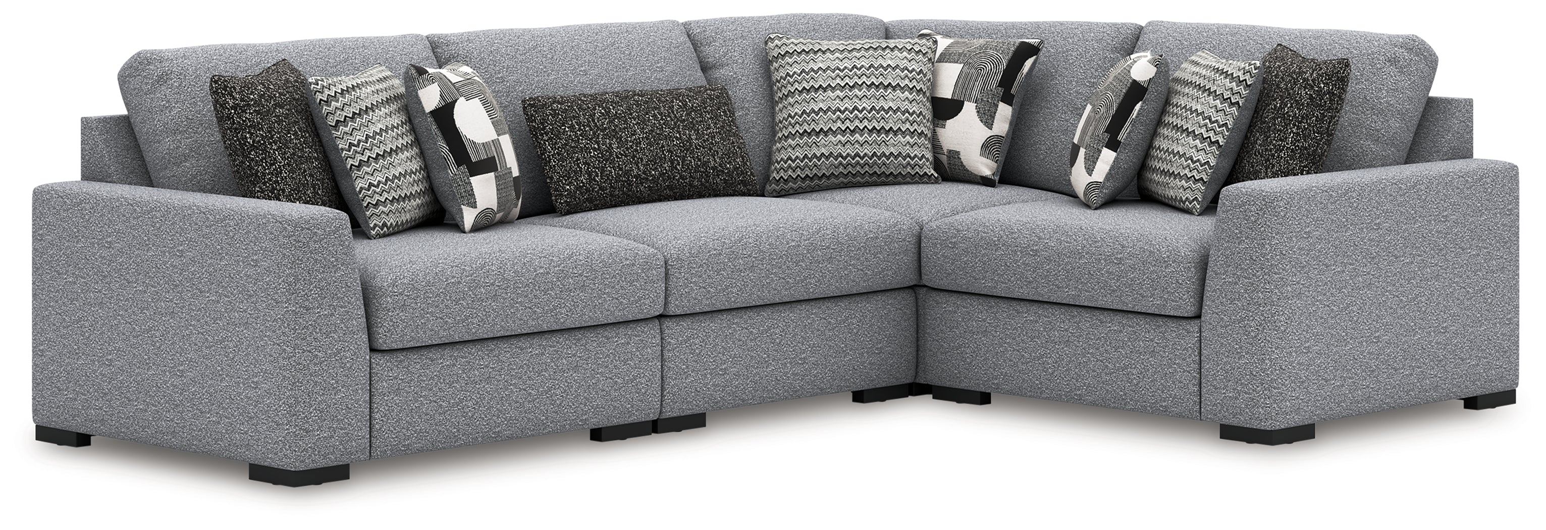 Coral Furniture - Ashley Furniture - Bealton Sectional - RAF 4-Piece Sectional / Salt and Pepper - 61305S5