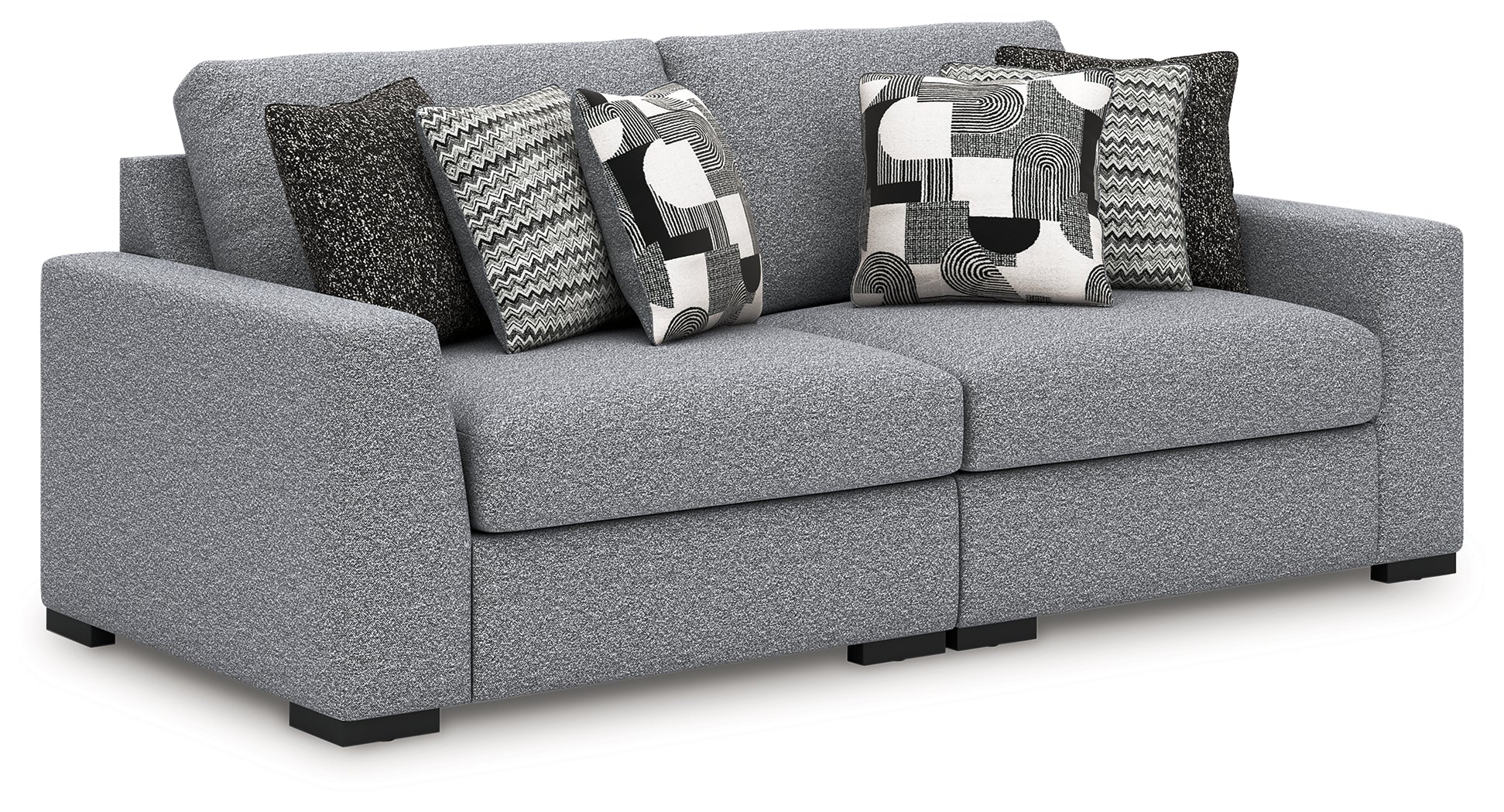Coral Furniture - Ashley Furniture - Bealton Sectional - RAF 2-Piece Sectional / Salt and Pepper - 61305S1