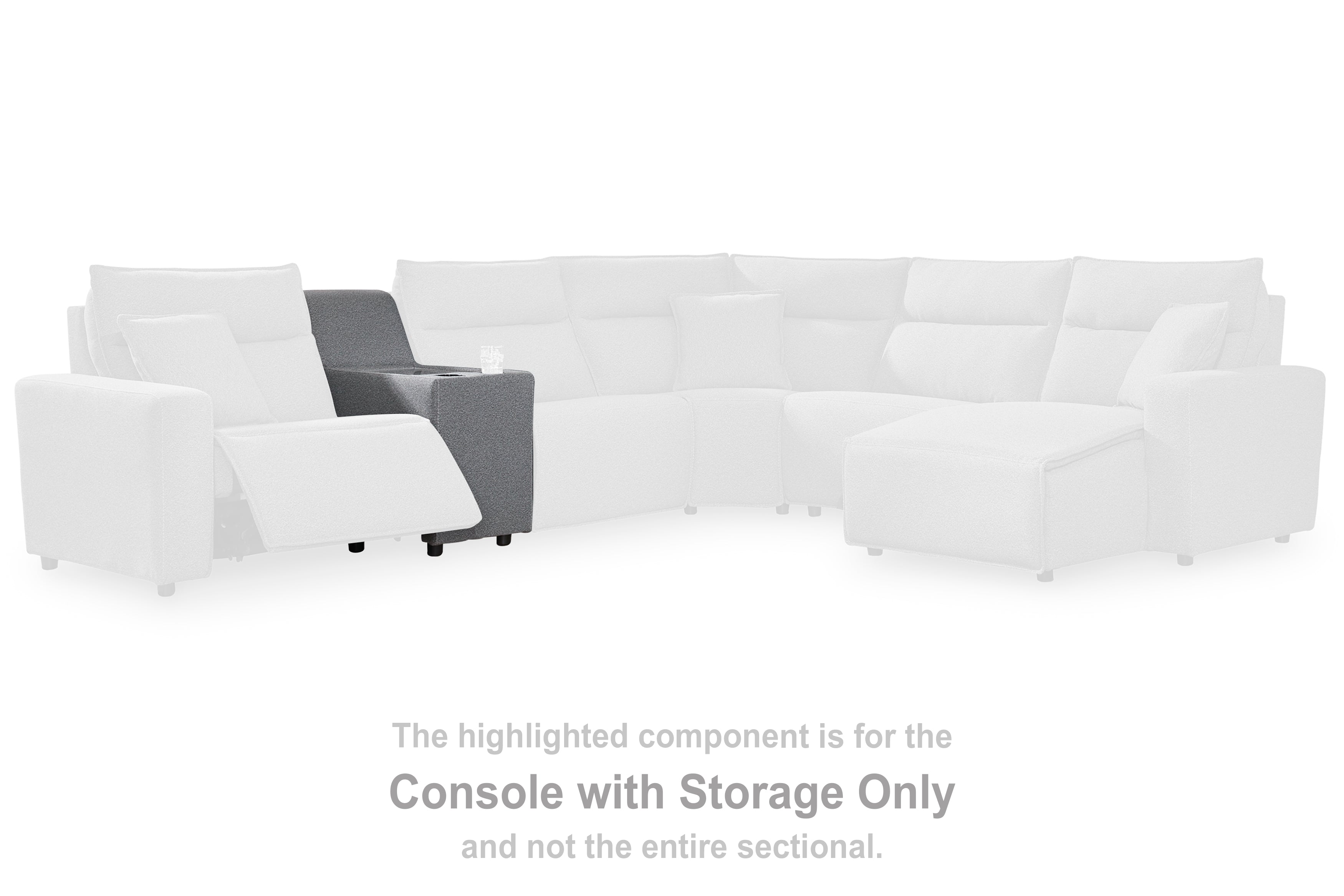 Coral Furniture - Ashley Furniture - ModMax II Sectional - Console / Salt and Pepper - 6590657