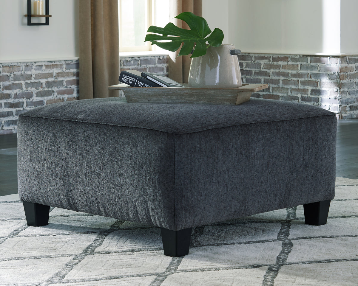 Coral Furniture - Ashley Furniture - Abinger Living Room - Oversized Accent Ottoman / Smoke - 8390508